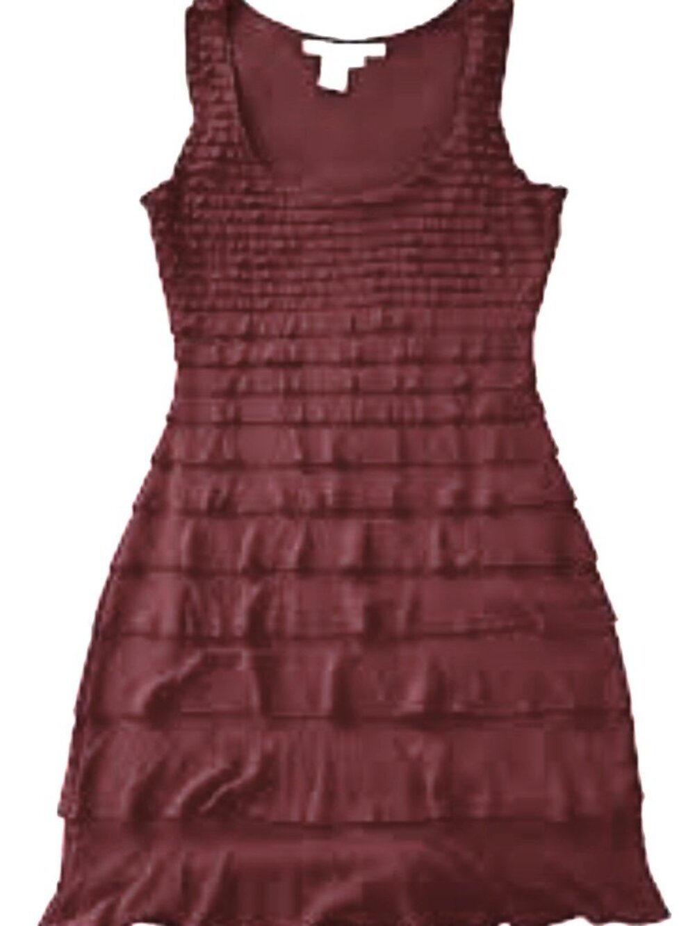 M.S.S.P. (Max Studio Specialty Products) Tiered Brown Mini Cocktail Dress M